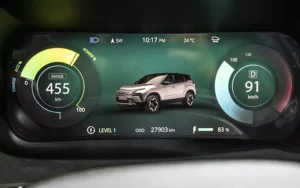 TATA Harrier EV Dashboard Meter