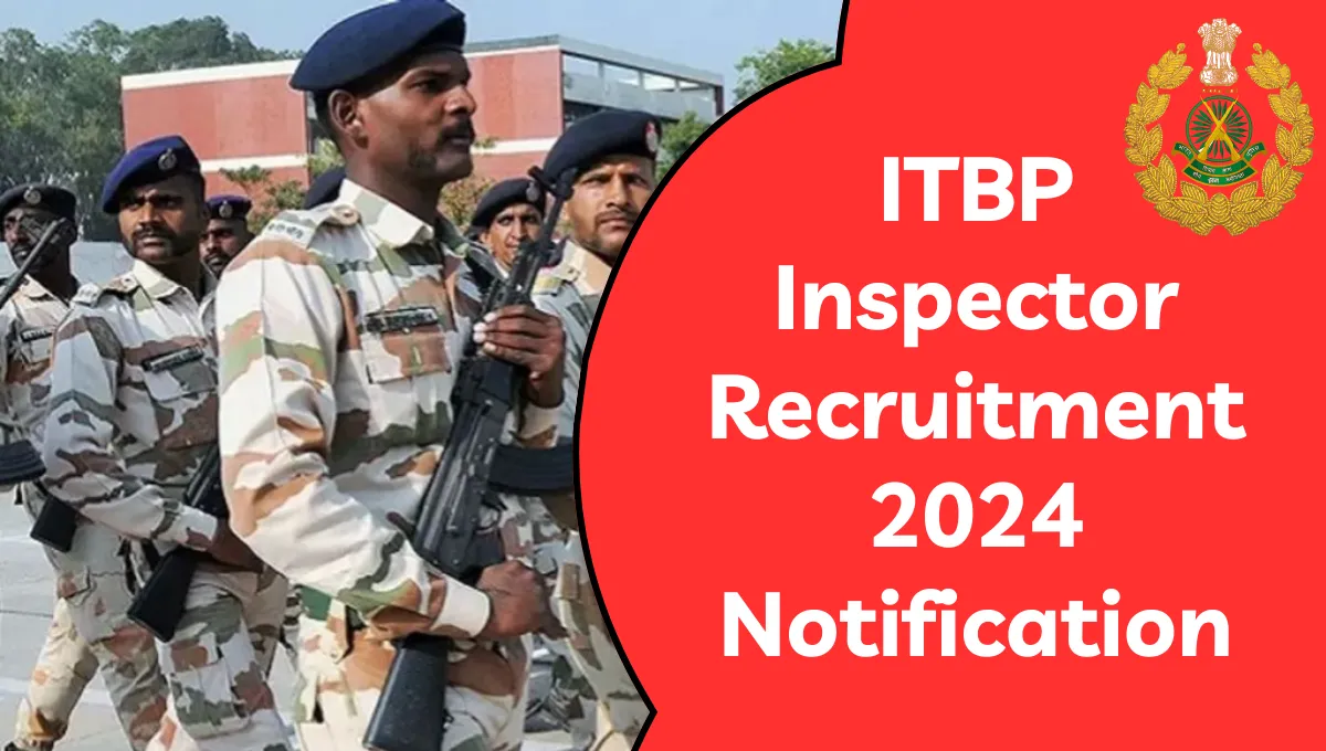 itbp inspector recruitment 2024